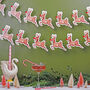 Vintage Christmas Bunting With 15 Reindeer Flag Design, thumbnail 1 of 6