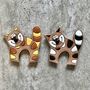 Handcrafted Ceramic Cats Magnets Set Of Two, thumbnail 2 of 4
