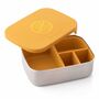 Stainless Steel Lunchbox With Organisers Mustard, thumbnail 1 of 11