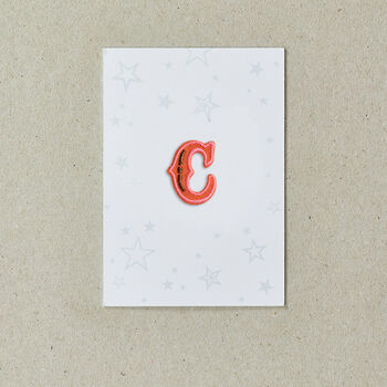 Letter C Alphabet Iron On Patch, 3 of 4