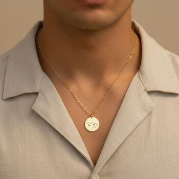 Handwriting Disc Necklace, 4 of 8