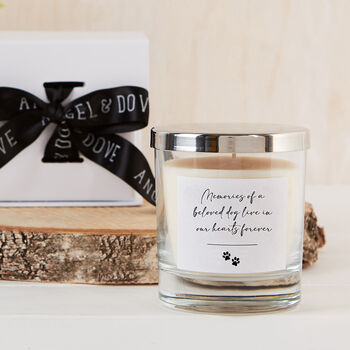 'Memories Of A Beloved Dog' Gift Boxed Candle With Lid, 2 of 3