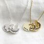 Personalised Sloth Pendant Necklace, thumbnail 2 of 6