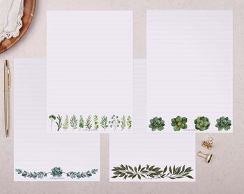 Succulents Writing Paper Gift Box Set, 2 of 4