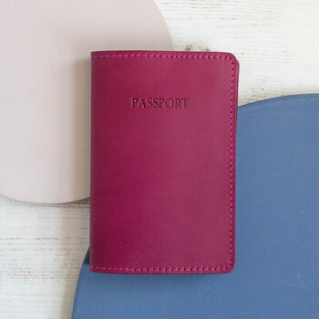 Personalised Leather Passport Case, 10 of 12