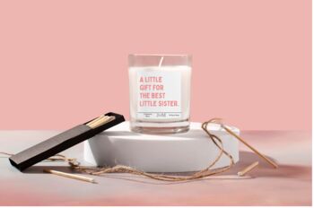 Best Little Sister Candle Gift Set, 2 of 6