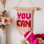 'You Can' Wall Hanging Knitting Kit, thumbnail 2 of 10