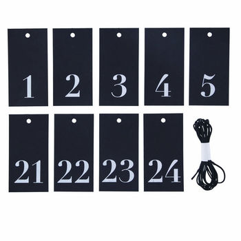 Set Of 24 Numbered Gift Tags Diy Advent Calendar, 2 of 2