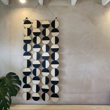 Black Modern Geometric Contemporary Wall Hanging, 9 of 9