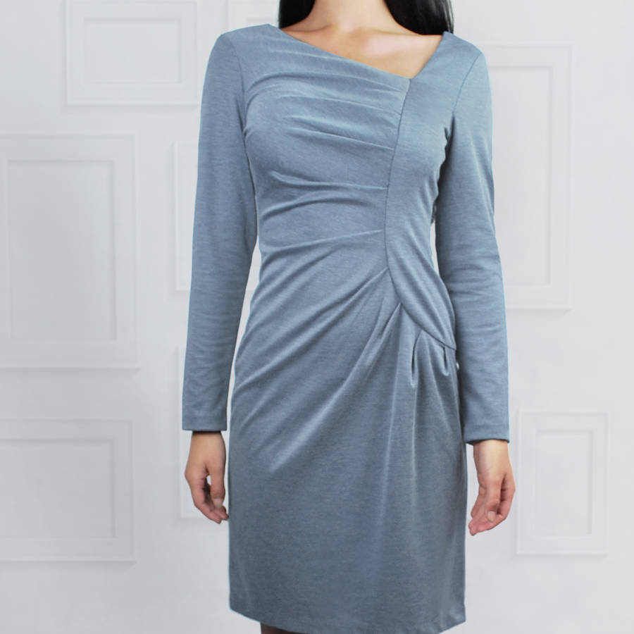 Frieda Dress Grey By LAGOM | notonthehighstreet.com