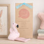 Flamingo Rattle With Personalised Bag, thumbnail 1 of 3