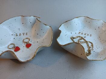 Peace And Love Clay Dish Set, 5 of 5