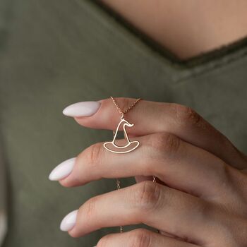 Little Book Of Spells Witch Hat Necklace, 7 of 9