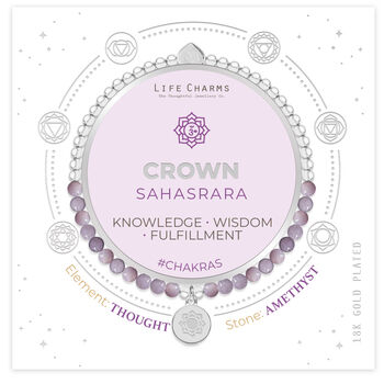 Crown Chakra Amethyst Bracelet, 2 of 8