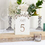 Gold Leaves Foiled Table Number Cards, thumbnail 1 of 2
