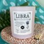Personalised Libra Horoscope Star Sign Candle, thumbnail 2 of 11