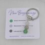 New Beginnings Crystal Gemstone Key Ring Gift, thumbnail 2 of 2