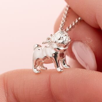 Personalised Pug Sterling Silver Necklace, 2 of 10