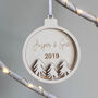 Personalised Wooden Christmas Trees Ornament, thumbnail 1 of 3