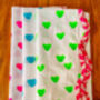 Handmade Scallop Neon Napkins, thumbnail 4 of 7