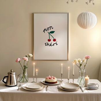 Mon Cheri Simple Hand Painted Wall Art Print, 9 of 9