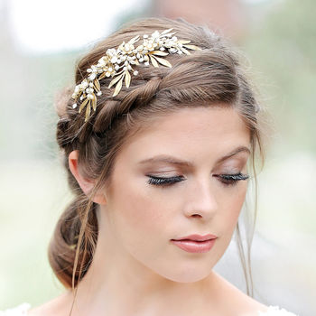 Cleo Gold Opal Grecian Headdress, 2 of 4