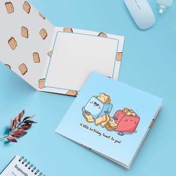 Toast Birthday Card | Cute Greeting Cards, 2 of 4