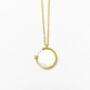 Pearl Disc With Star Gold Vermeil Necklace, thumbnail 3 of 4