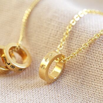 Personalised Gold Sterling Silver Bead Necklace, 4 of 11
