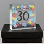 Birthday Confetti Personalised Crystal Token, thumbnail 5 of 6