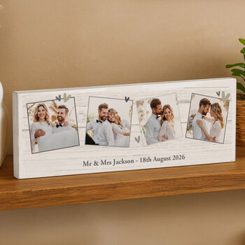 Grandparents Gifts Personalised Photo Mantel Block, 5 of 5