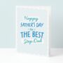 Best Step Dad Happy Father's Day Card, thumbnail 1 of 4