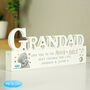 Personalised Grandad Moon And Back Ornament, thumbnail 2 of 2