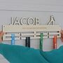 Cricketers Personalised Medal Hanger, thumbnail 1 of 5
