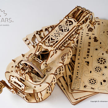 Hurdy Gurdy Fully Fledged Musical Instrument By Ugears, 3 of 12