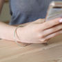 Polished Bar Bangle In Silver, Gold Or Rose Gold, thumbnail 2 of 8