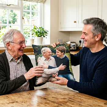 Personalised Father's Day Photo Cushion, 3 of 12