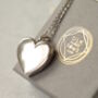 Sterling Silver Poppy Heart Locket Necklace, thumbnail 9 of 9