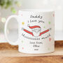 Personalised Christmas Mug 'Daddy Love You This Much', thumbnail 1 of 5