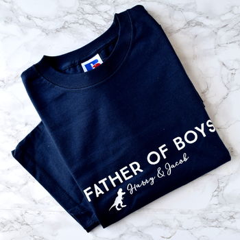 Personalised Father Of Boys T Shirt, 2 of 8