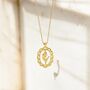 18k Gold Plated Tulip Pendant Necklace, thumbnail 1 of 3