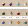 Personalised Birth Flower And Birthstone Charm Necklace, thumbnail 6 of 8