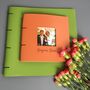 Personalised Leather Photo Album Frame Fronted, thumbnail 7 of 9