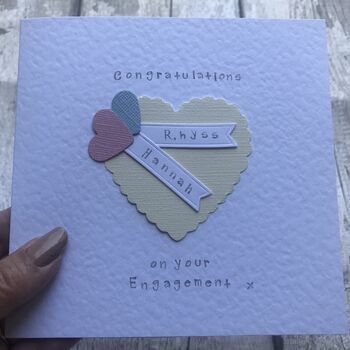 Personalised Heart Engagement Card, 2 of 3