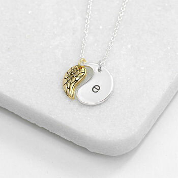 Personalised Angel Necklace Sterling Silver/Gold Plated, 4 of 4