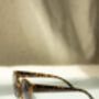 Black Tortoise Shell Gold Rim Cat Eye Sunglasses, thumbnail 2 of 6