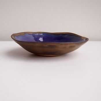 Handmade Mini Purple And Gold Ceramic Jewellery Dish, 4 of 7