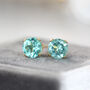 Green Apatite Stud Earrings, thumbnail 1 of 11