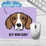 English Foxhound Face Mouse Mat, thumbnail 4 of 4