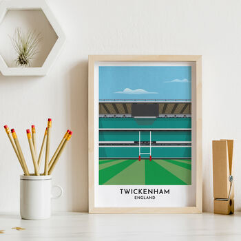 'My Rugby Stadium' Custom Illustrated Print, 4 of 10